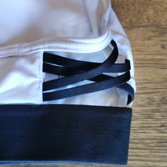 VICTORIA'S Secret Bra Sport Silver Sparkle Racerback Small * - Picture 3 of 5